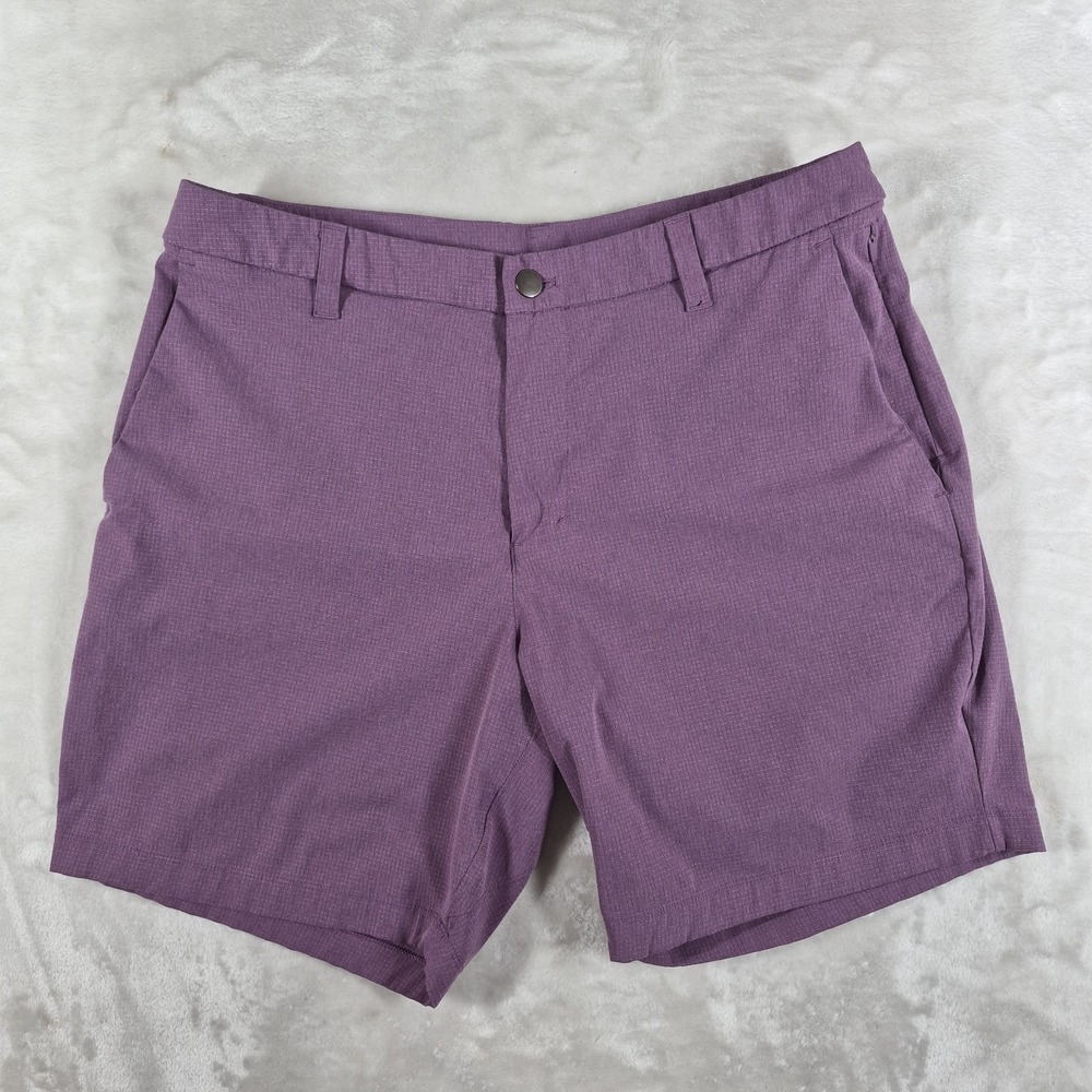 Lululemon Commission Shorts Men's 33 Purple 7" Inseam Classic Casual LM7AK2S